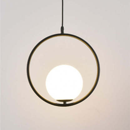Valentina Modern LED Rund Pendelleuchte Schwaz Esszimmer/Wohn/Schlafzimmer Metall Glas