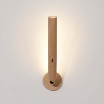 360?? Rotatable Wooden Wall Light Night Light Smart LED Light