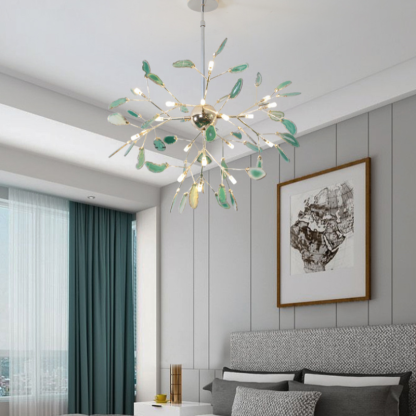 Nordic LED Achat Kreativer Bunter Kronleuchter
