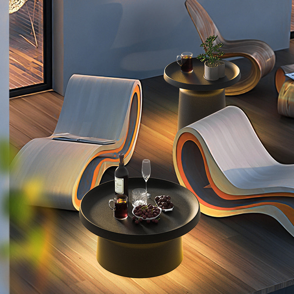 Pena Modern LED Außenleuchte Schwarz Garten/Terrasse Metall Wiederaufladbar/Solar