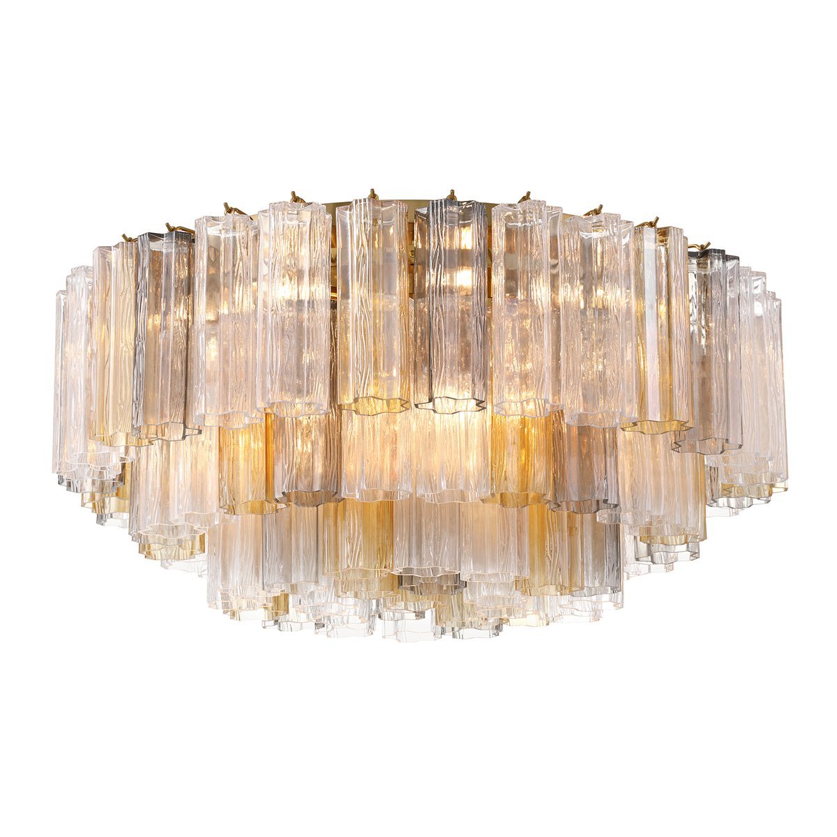 Aurora Deckenleuchte Glasröhre geschichtet Bernstein-Las Sola