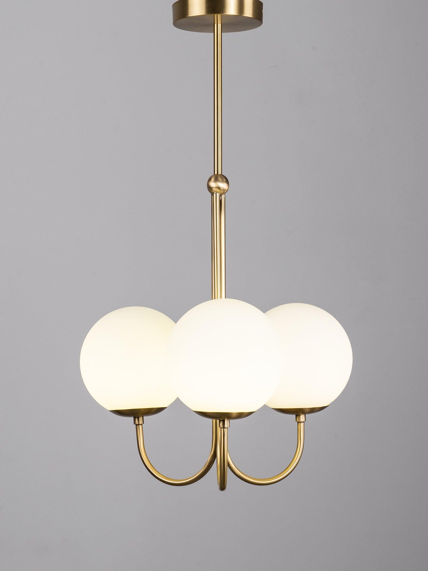 Mirelent Elegante Hängeleuchte aus Metall und Glas-Las Sola