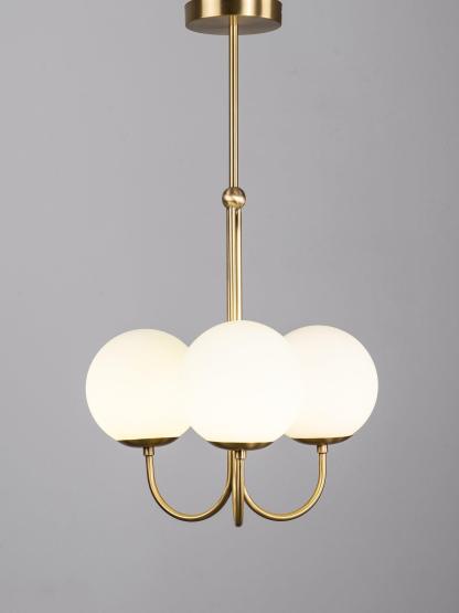 Mirelent Elegante Hängeleuchte aus Metall und Glas-Las Sola