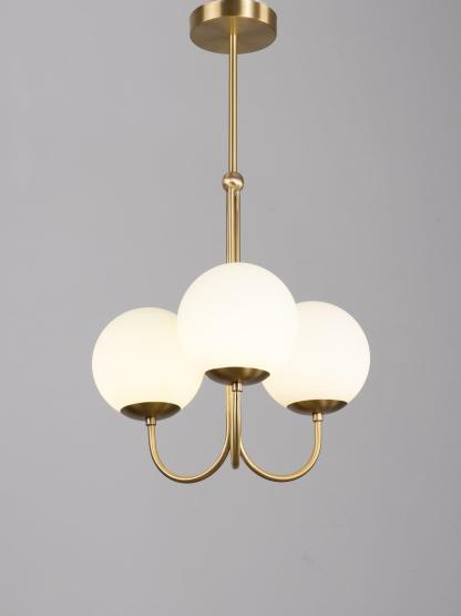 Mirelent Elegante Hängeleuchte aus Metall und Glas-Las Sola