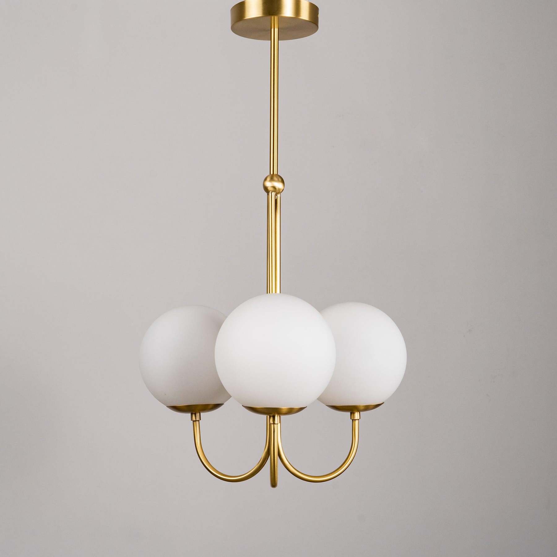 Mirelent Elegante Hängeleuchte aus Metall und Glas-Las Sola