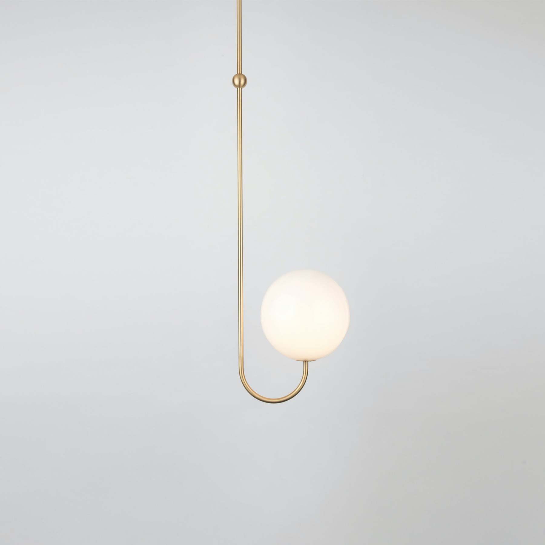 Mirelent Elegante Hängeleuchte aus Metall und Glas-Las Sola