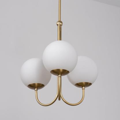 Mirelent Elegante Hängeleuchte aus Metall und Glas-Las Sola