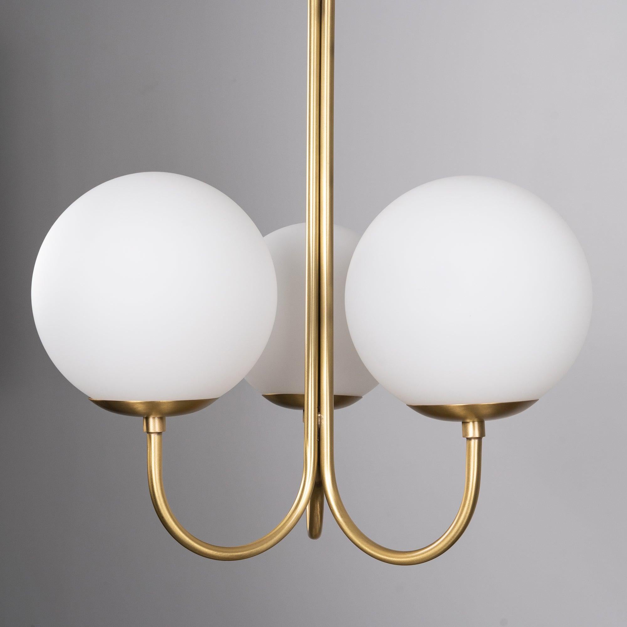Mirelent Elegante Hängeleuchte aus Metall und Glas-Las Sola