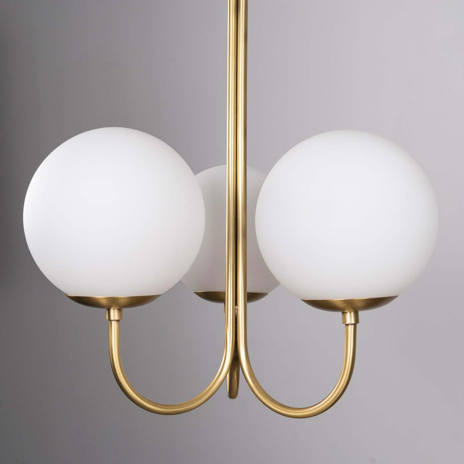Mirelent Elegante Hängeleuchte aus Metall und Glas-Las Sola