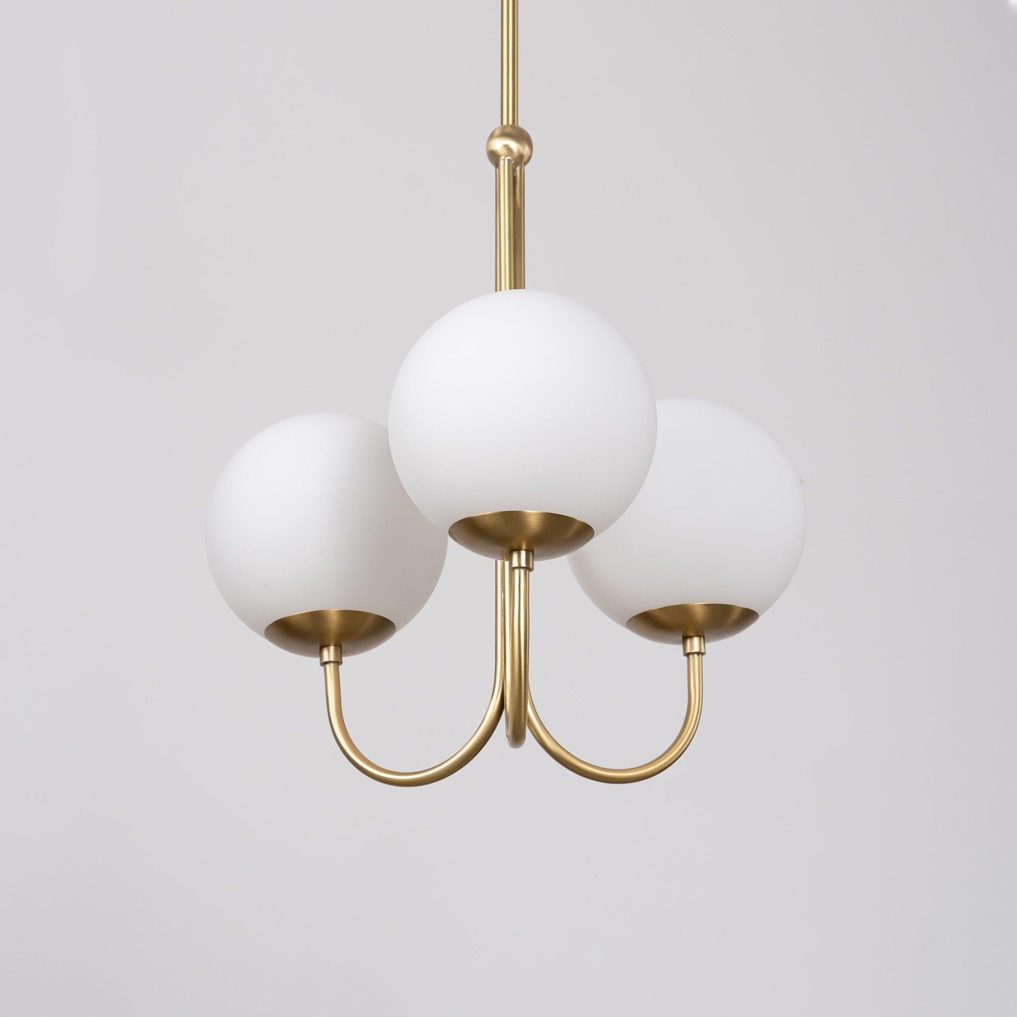 Mirelent Elegante Hängeleuchte aus Metall und Glas-Las Sola