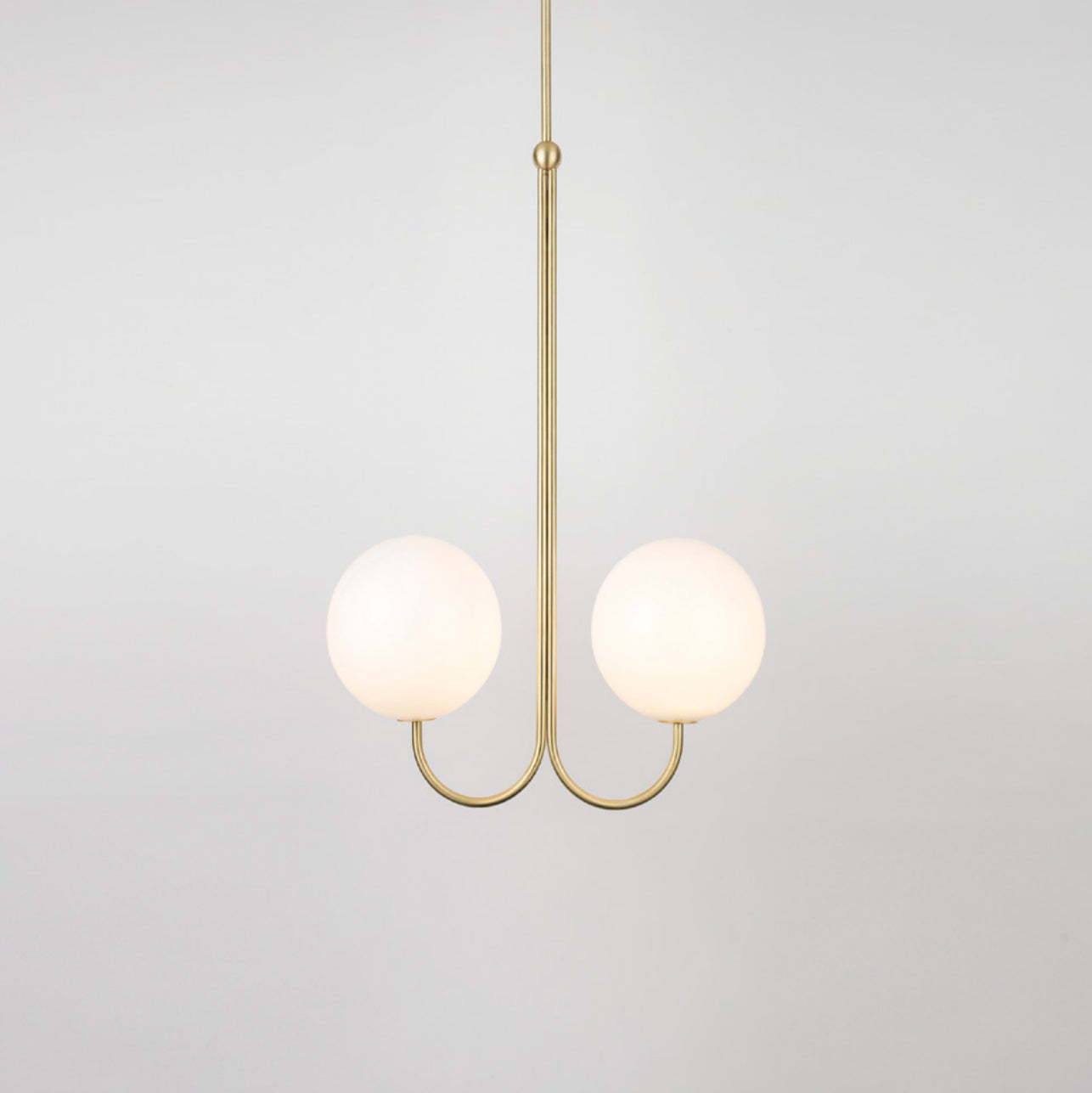 Mirelent Elegante Hängeleuchte aus Metall und Glas-Las Sola