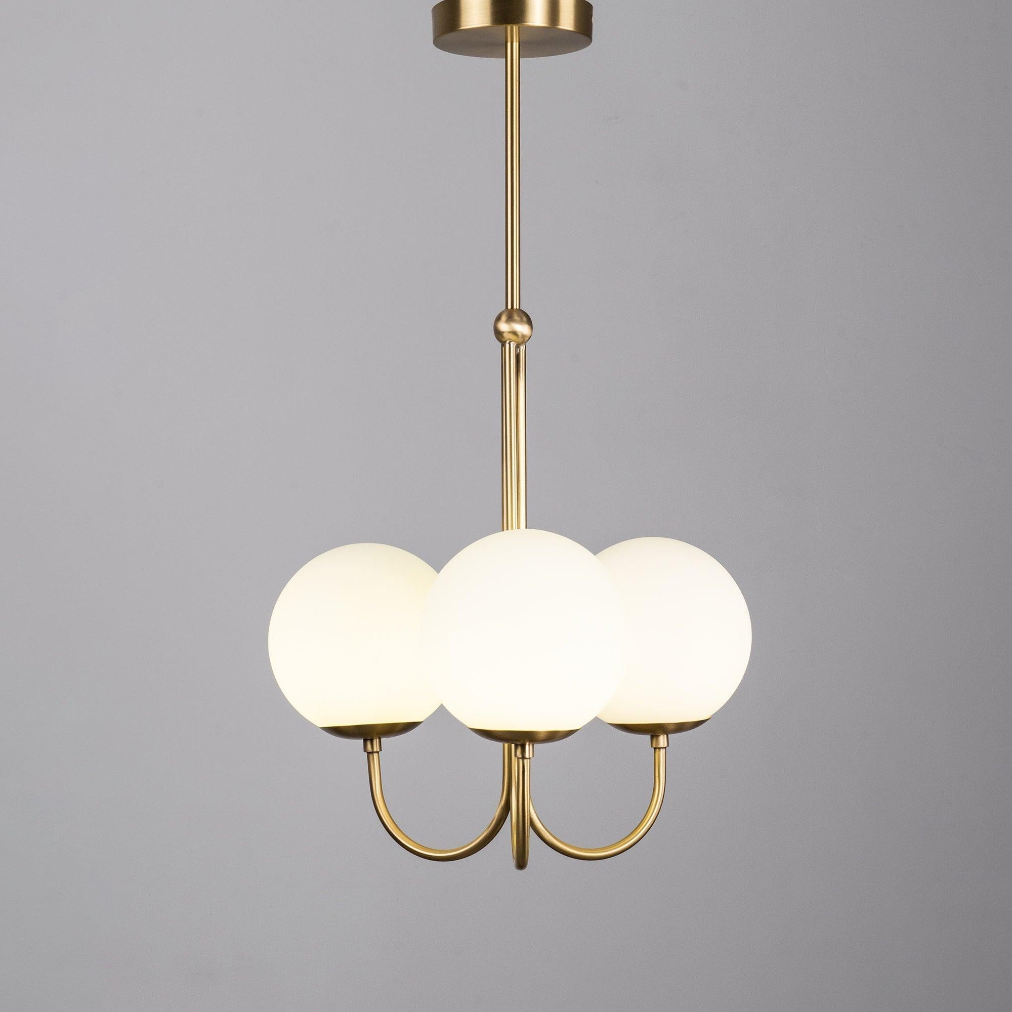 Mirelent Elegante Hängeleuchte aus Metall und Glas-Las Sola