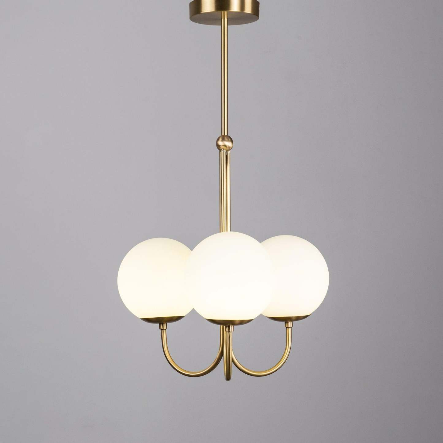 Mirelent Elegante Hängeleuchte aus Metall und Glas-Las Sola