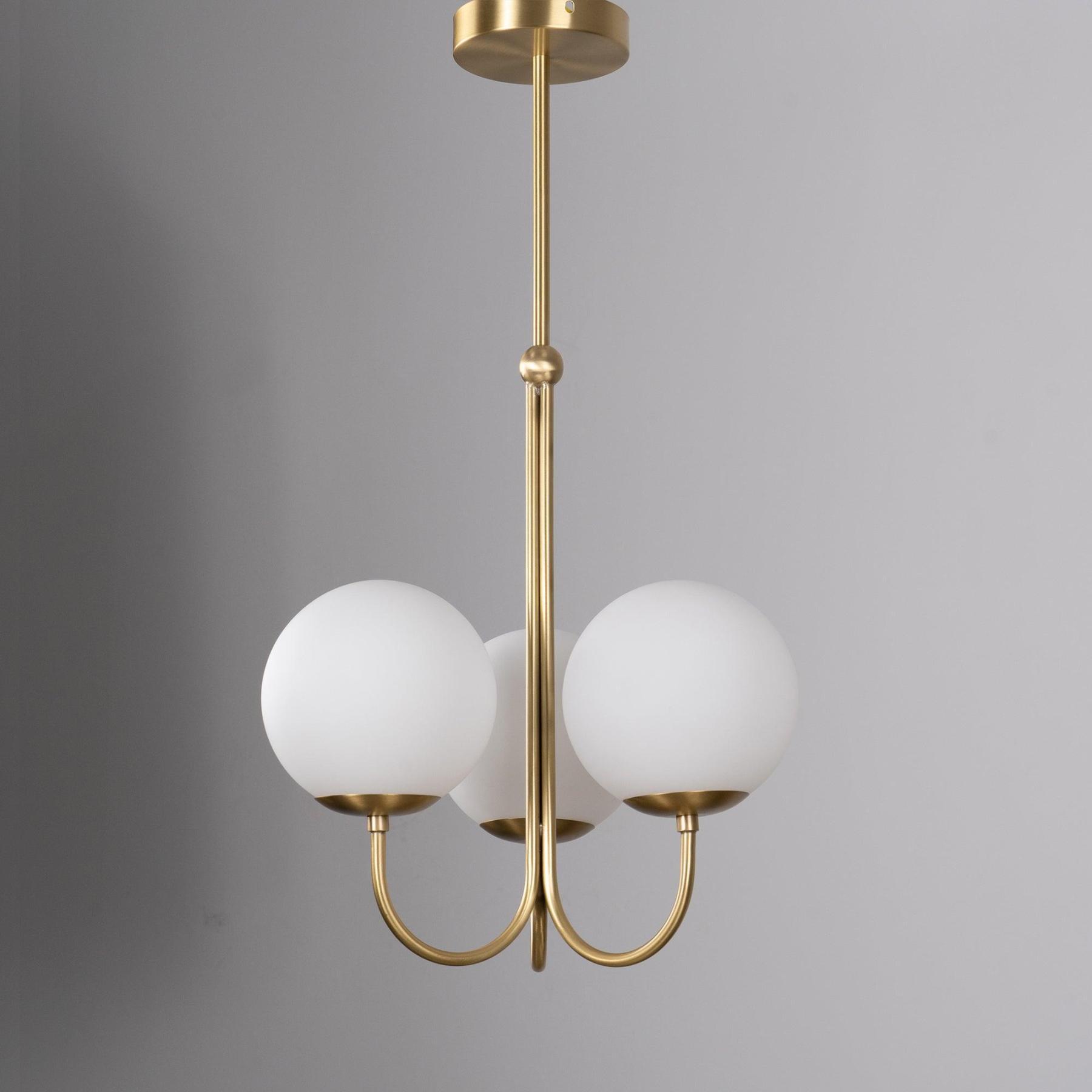 Mirelent Elegante Hängeleuchte aus Metall und Glas-Las Sola