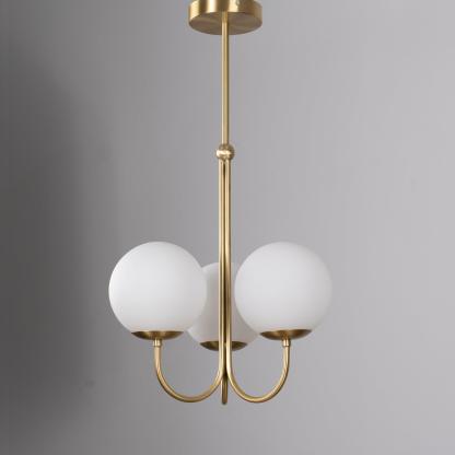 Mirelent Elegante Hängeleuchte aus Metall und Glas-Las Sola