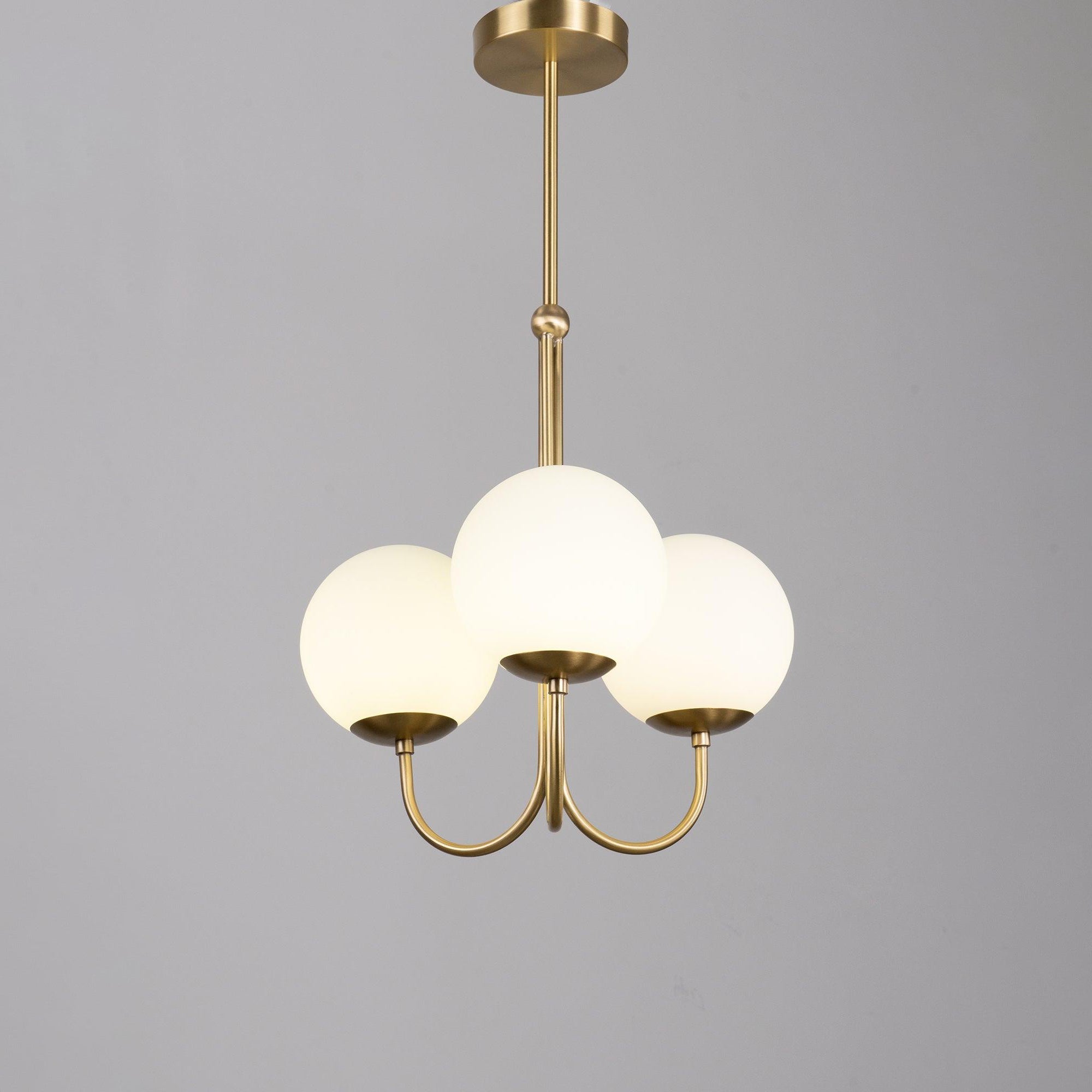 Mirelent Elegante Hängeleuchte aus Metall und Glas-Las Sola