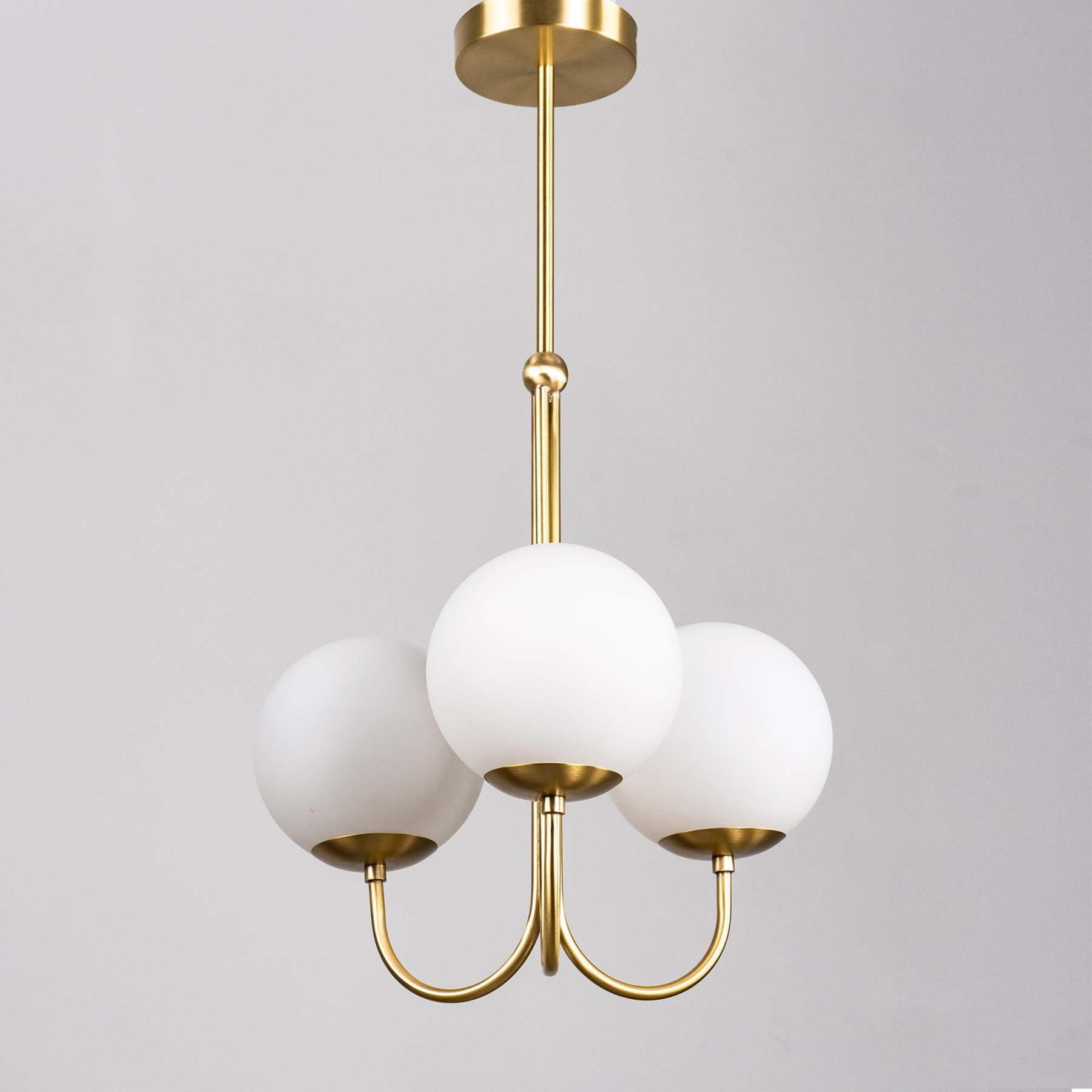 Mirelent Elegante Hängeleuchte aus Metall und Glas-Las Sola