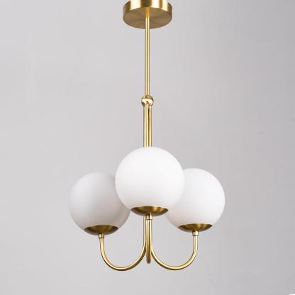 Mirelent Elegante Hängeleuchte aus Metall und Glas-Las Sola