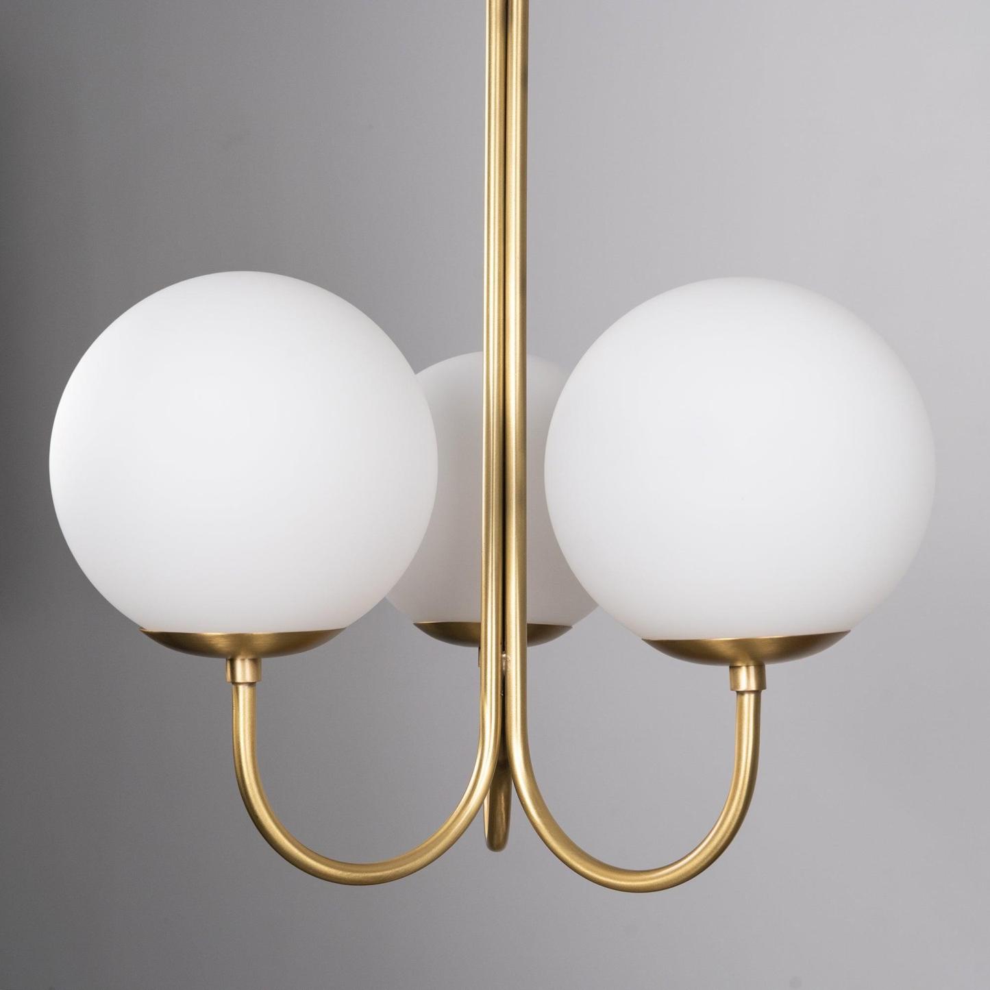 Mirelent Elegante Hängeleuchte aus Metall und Glas-Las Sola