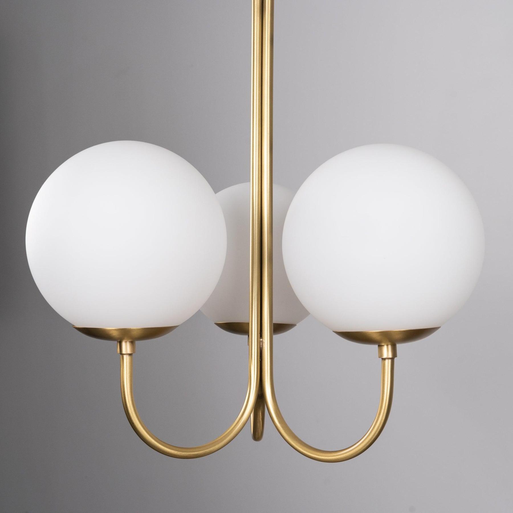 Mirelent Elegante Hängeleuchte aus Metall und Glas-Las Sola