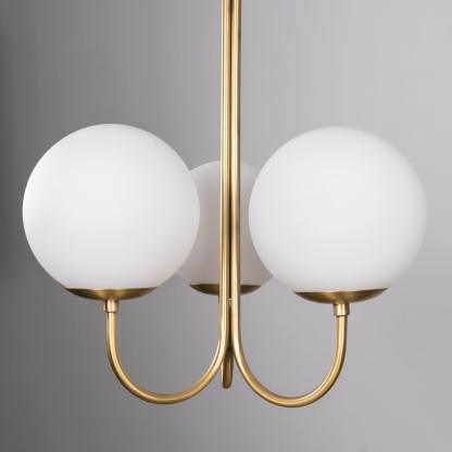 Mirelent Elegante Hängeleuchte aus Metall und Glas-Las Sola