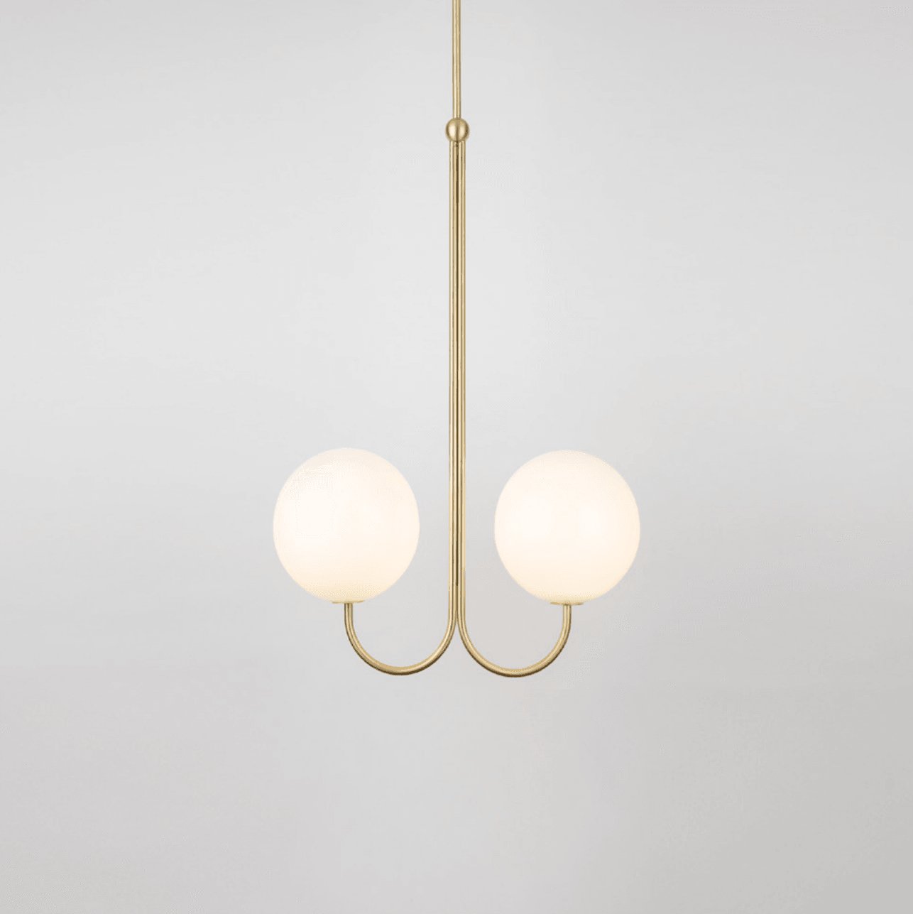 Mirelent Elegante Hängeleuchte aus Metall und Glas-Las Sola