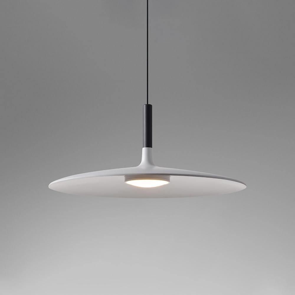 Lustra Pendelleuchte Aluminium Flach Scheibe-Las Sola