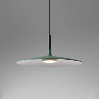 Lustra Pendelleuchte Aluminium Flach Scheibe-Las Sola