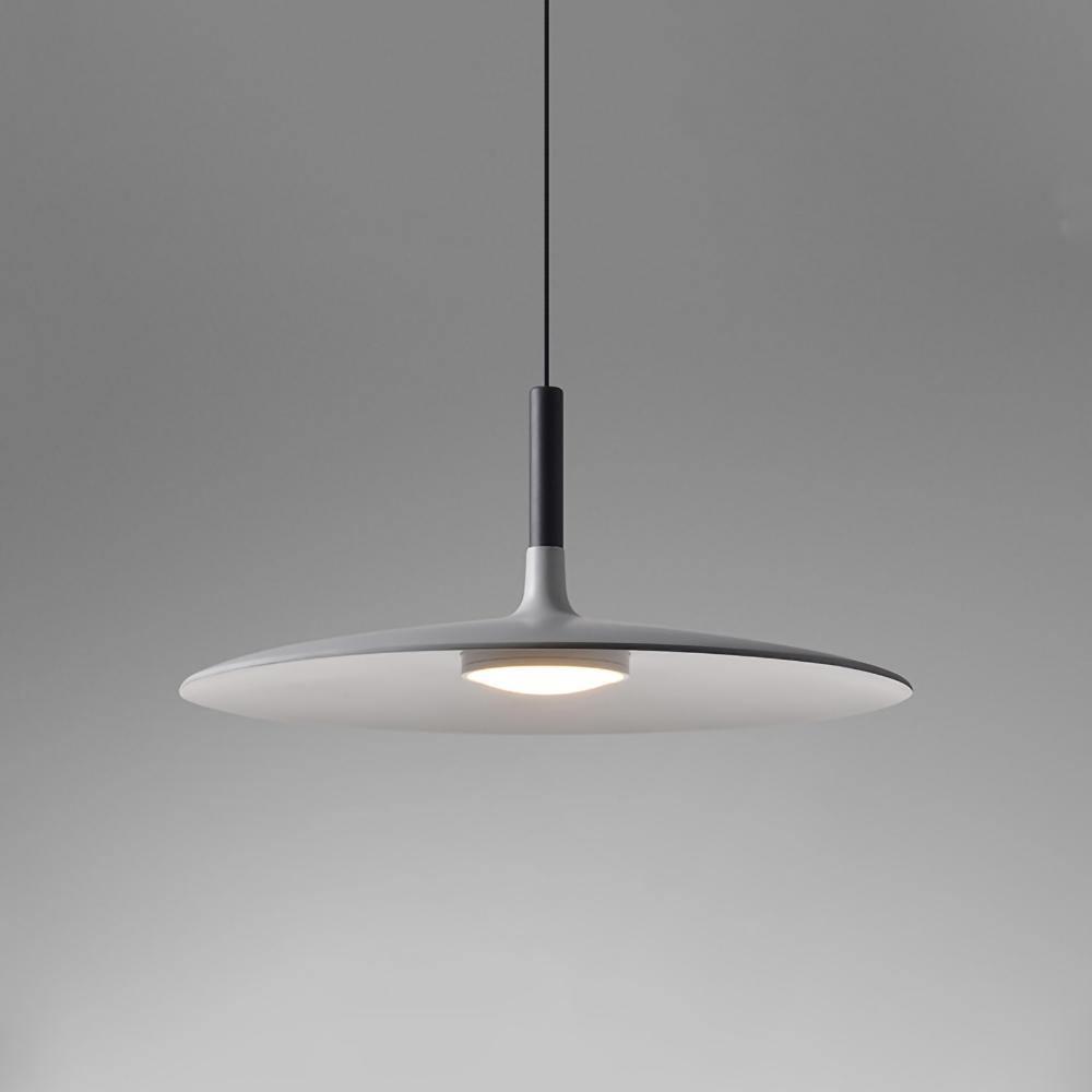 Lustra Pendelleuchte Aluminium Flach Scheibe-Las Sola