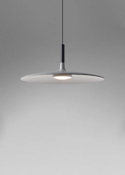 Lustra Pendelleuchte Aluminium Flach Scheibe-Las Sola