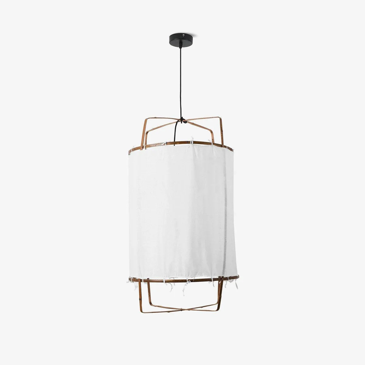 Ozawa Modern Hütte Stoff Pendelleuchte Farbtöne Wohn-Esszimmer Schlafzimmer
