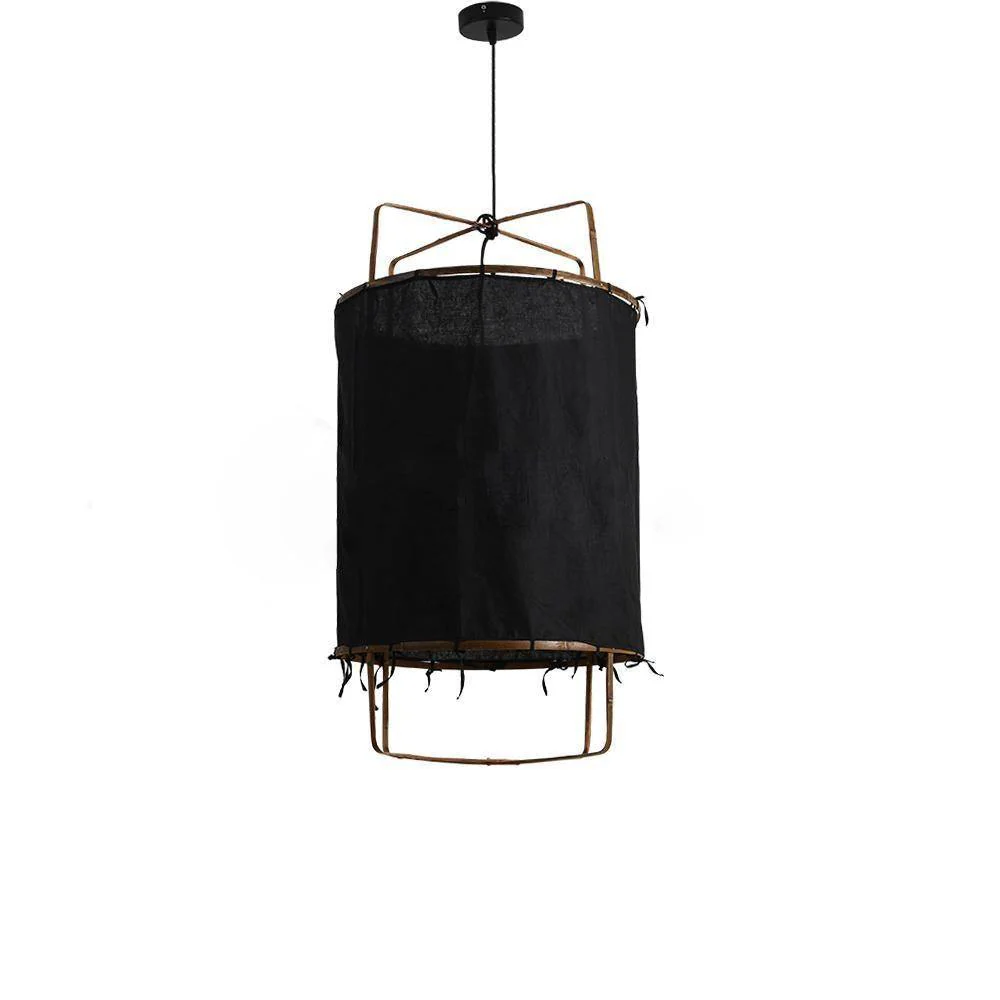 Ozawa Modern Hütte Stoff Pendelleuchte Farbtöne Wohn-Esszimmer Schlafzimmer