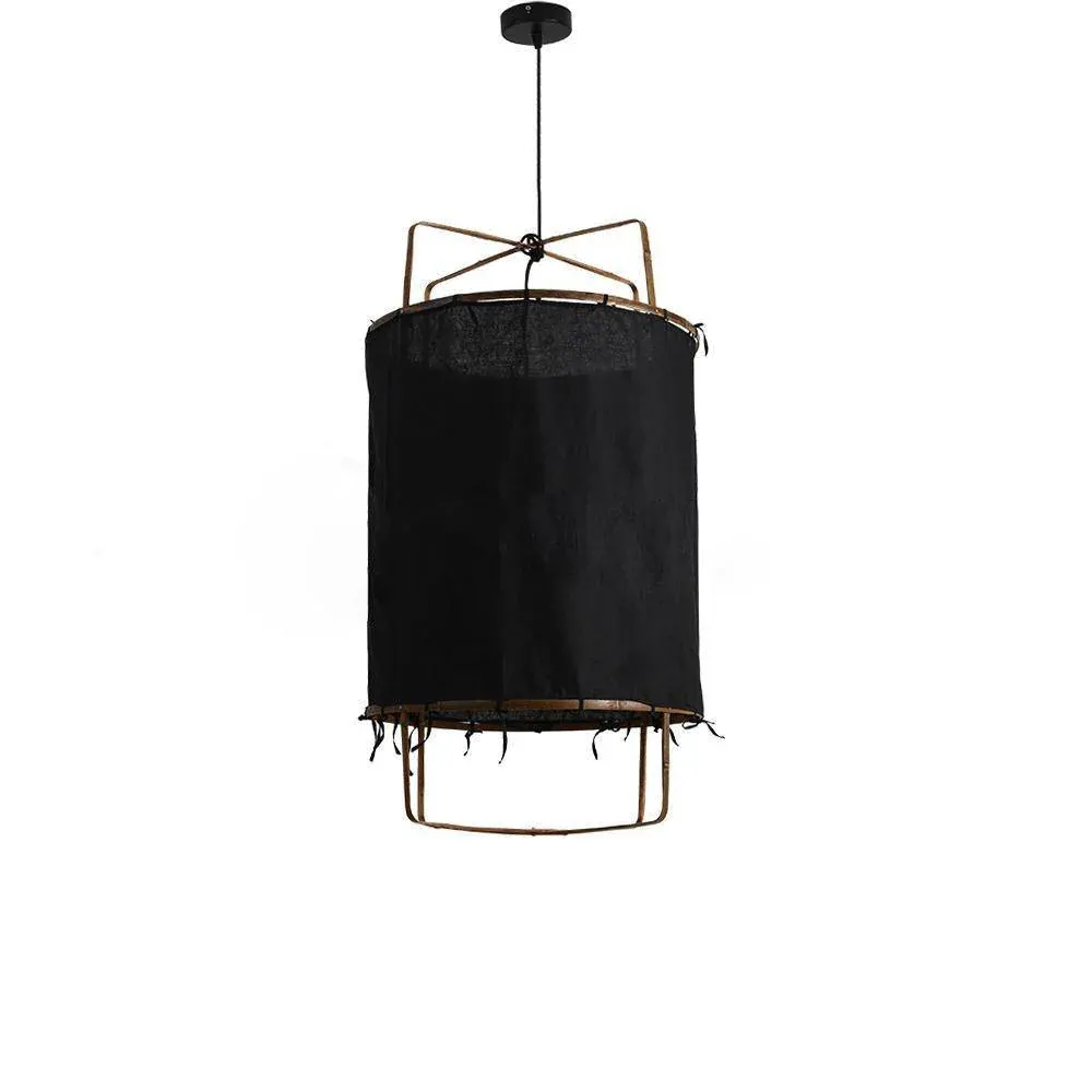 Ozawa Modern Hütte Stoff Pendelleuchte Farbtöne Wohn-Esszimmer Schlafzimmer