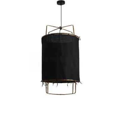 Ozawa Modern Hütte Stoff Pendelleuchte Farbtöne Wohn-Esszimmer Schlafzimmer