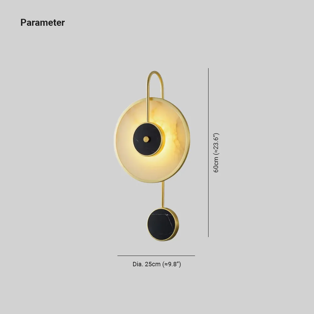 Kristy Modern LED Alabaster Wecker Metall Wohnzimmer