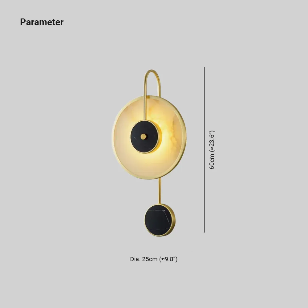 Kristy Modern LED Alabaster Wecker Metall Wohnzimmer