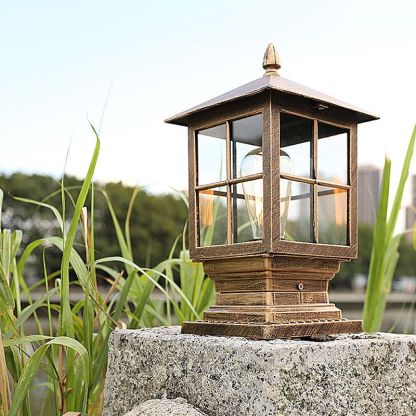 Alessio Modern LED Außenleuchte Metall Glas Garten Flur