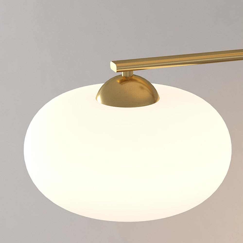 Hailie Modern LED Pendelleuchte Silber/Gold Esszimmer Esstisch Metall&Glas 3-flammig 100CM Lang