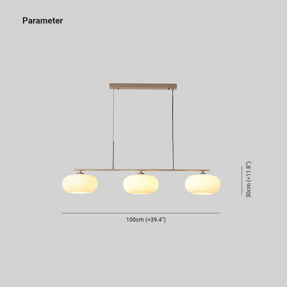 Hailie Modern LED Pendelleuchte Silber/Gold Esszimmer Esstisch Metall&Glas 3-flammig 100CM Lang