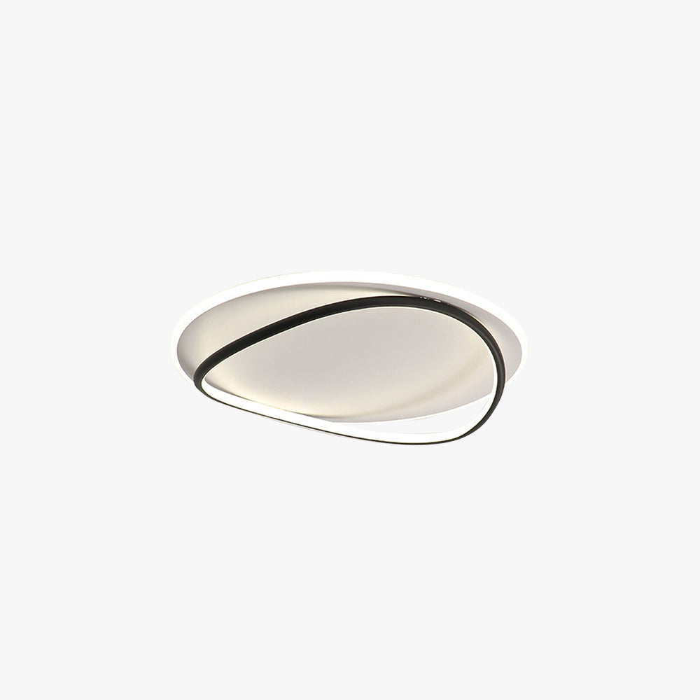 Quinn Deckenleuchte,Duo-Ring, 2 Farben, ∅41CM/50CM