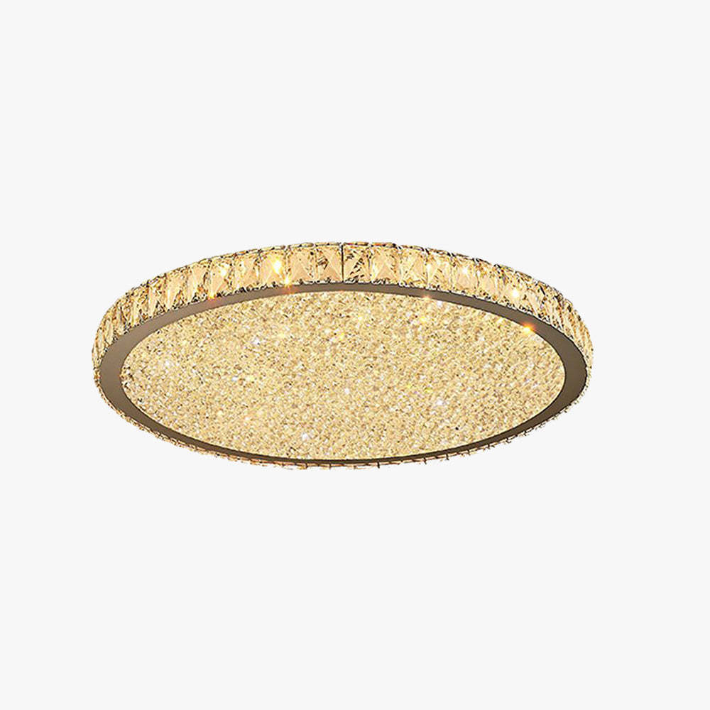 Kristy LED Modern Deckenleuchte Klar/Bernstein Wohn/Schlafzimmer Metall