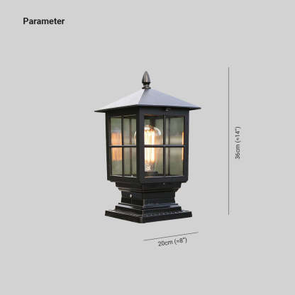 Alessio Modern LED Außenleuchte Metall Glas Garten Flur