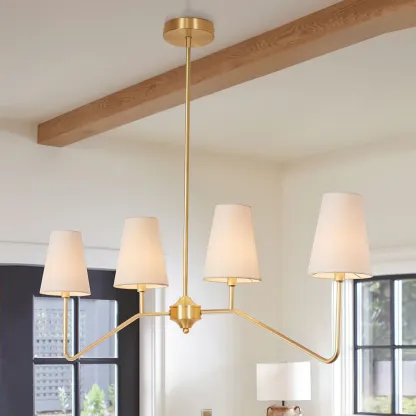 Alessio Vintage Classical Metal Fabric Pendant Light Shades Living Dining Room