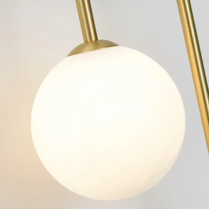Edge Minimalism Metal Gray Black Brass Glass Wall Lamp Bedroom Living Room