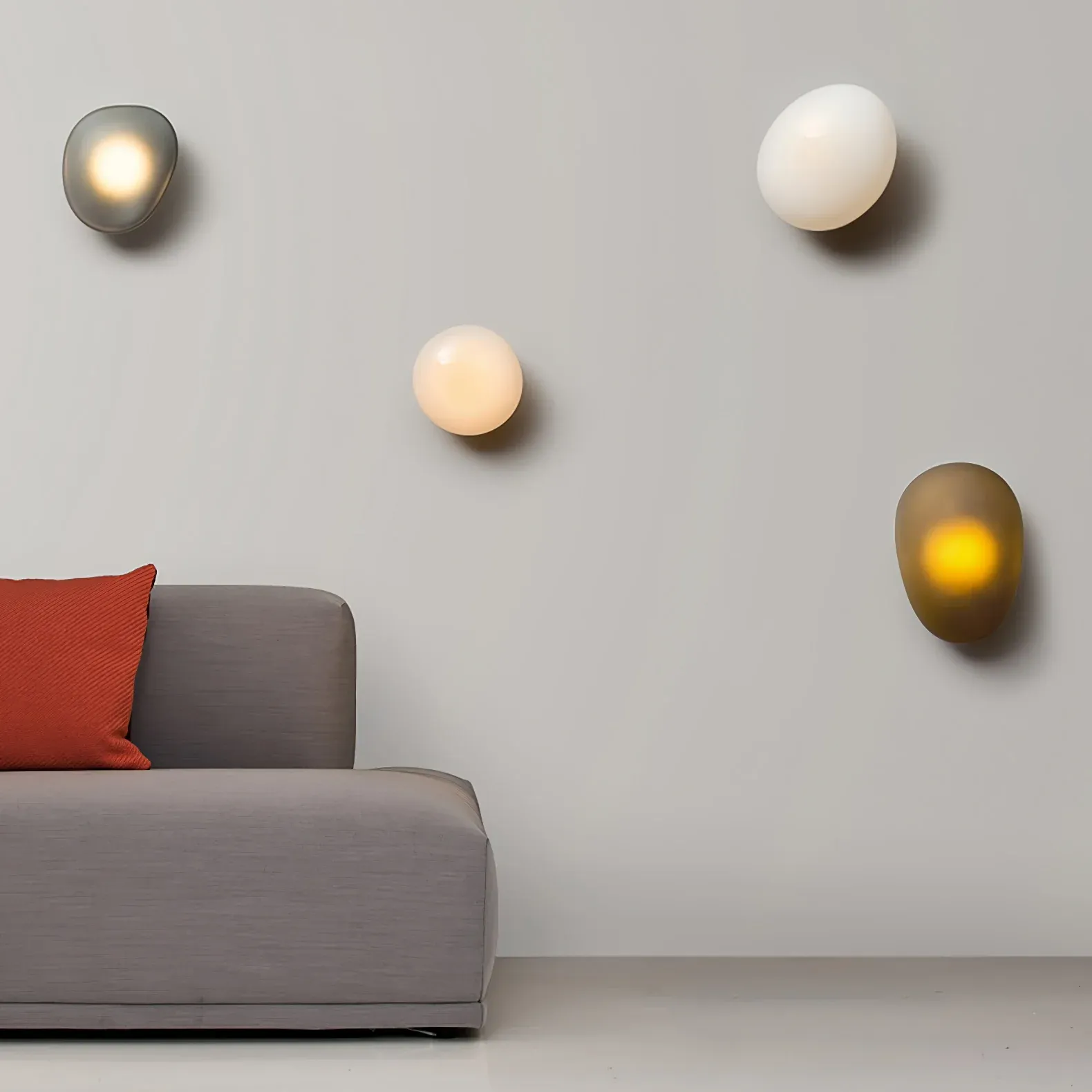 Byers Modern Eiform Acryl Blase Wandleuchte Schlafzimmer Flur