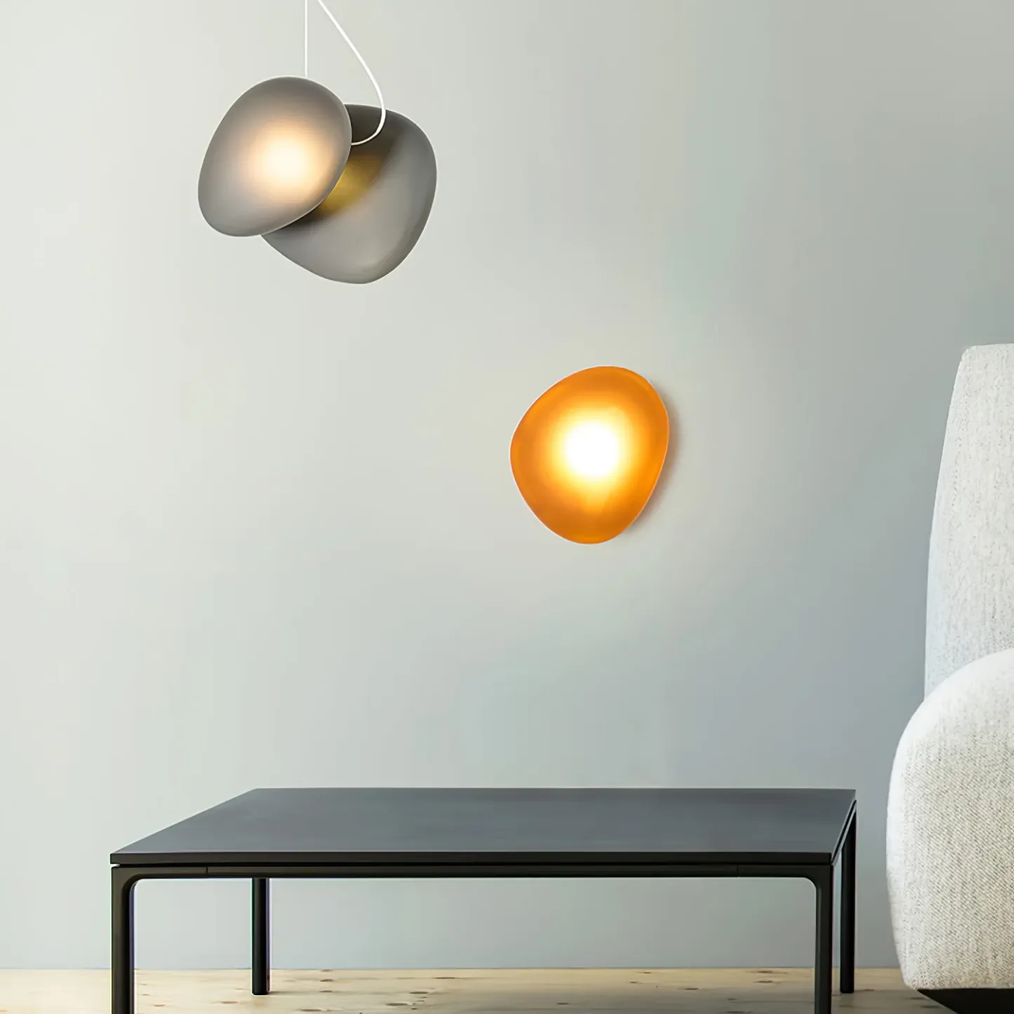 Byers Modern Eiform Acryl Blase Wandleuchte Schlafzimmer Flur