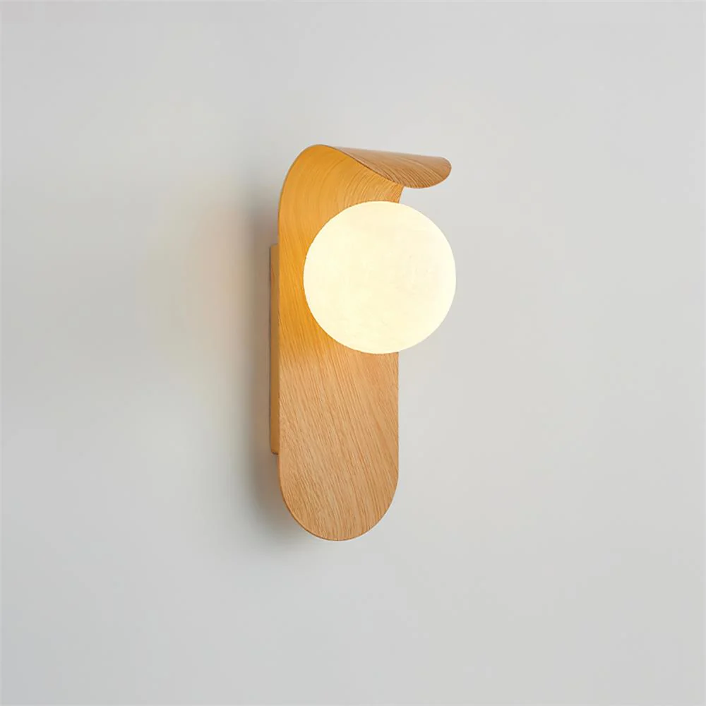 Muto Wood Wall Lamp, Modern bedroom lighting