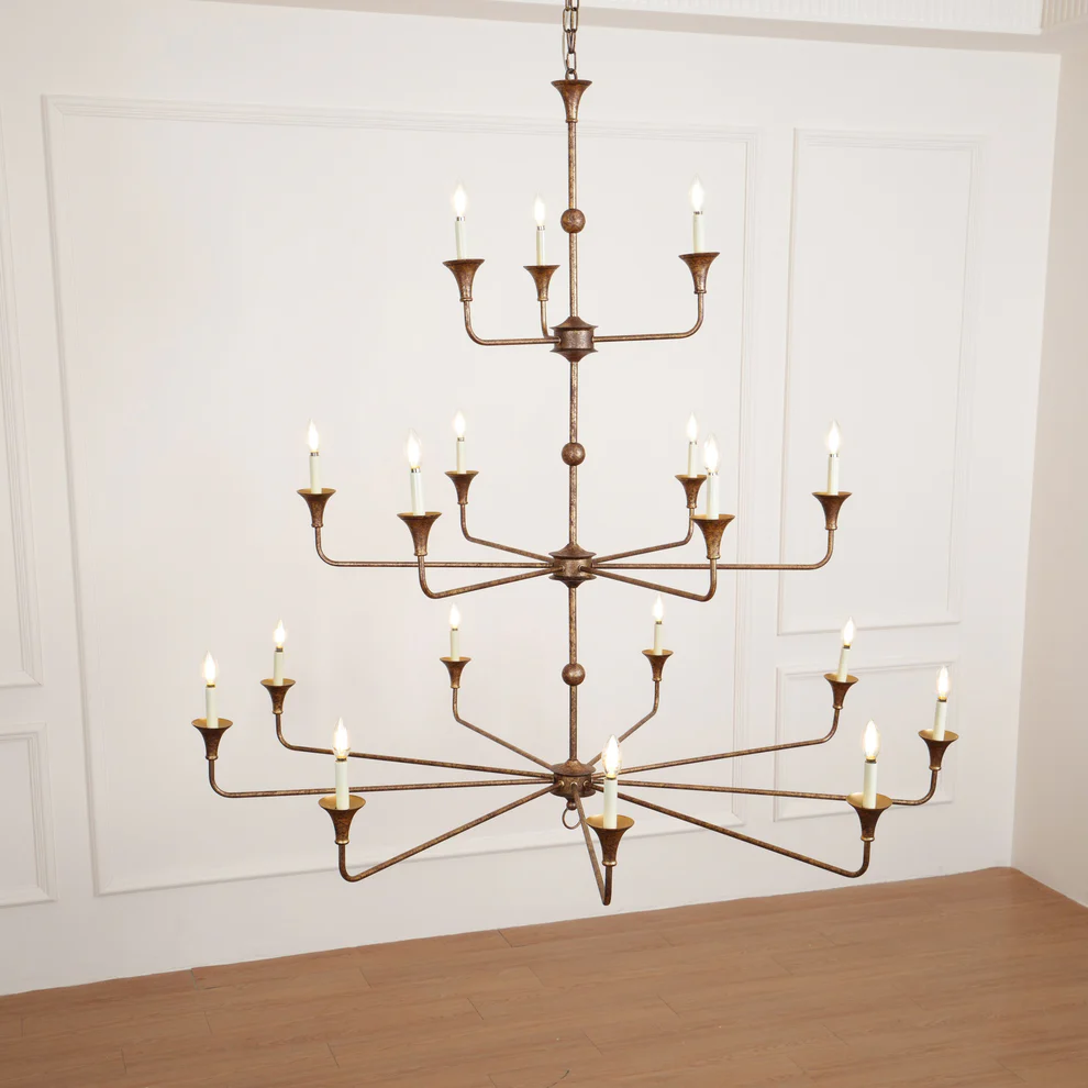 Alessio Vintage Metall Pyrit Bronze Pendelleuchte Esszimmer Schlafzimmer