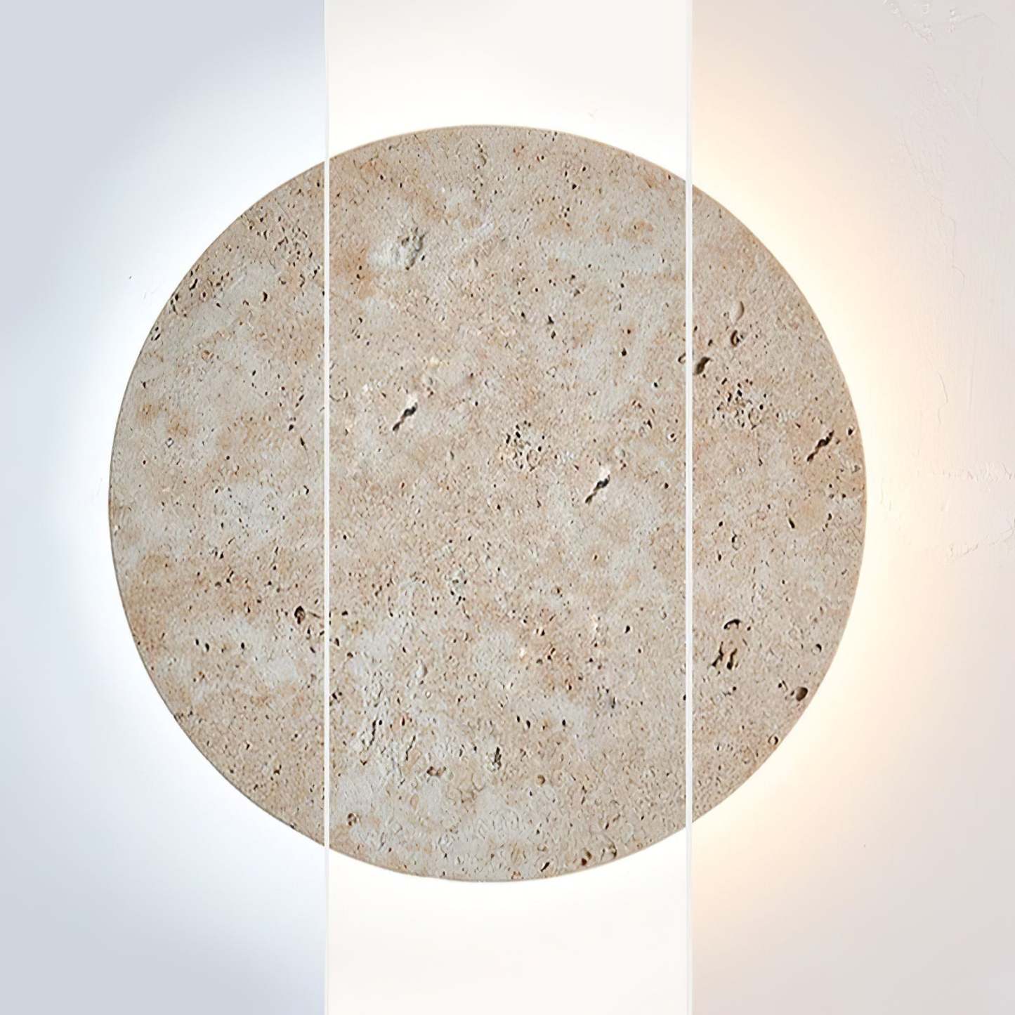 Aurzoren Minimalistische Travertin Wandleuchte-Las Sola