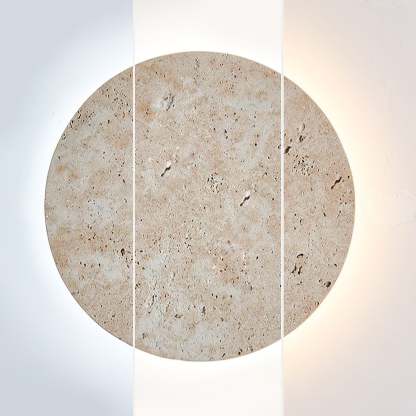 Aurzoren Minimalistische Travertin Wandleuchte-Las Sola